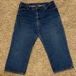 Lauren Jeans Co. Blue Jean Capri Pants
